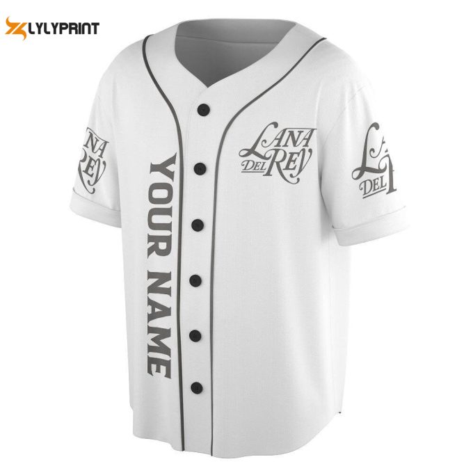 Personalized Lana Del Rey Music Baseball Jersey For Men Women 1