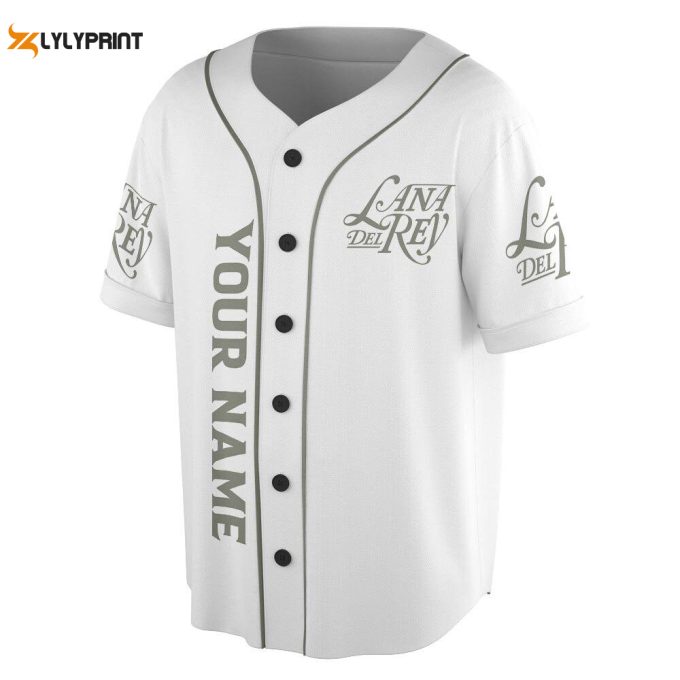 Personalized Lana Del Rey Music Baseball Jersey For Men Women 1