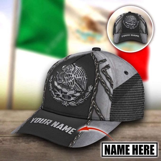 Personalized Name Mexico Classic Cap Printed Baseball Cap Gift 2