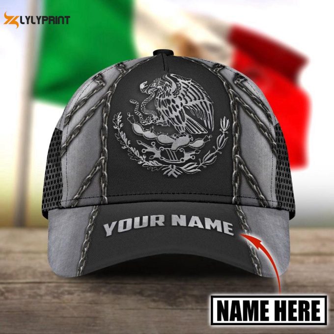 Personalized Name Mexico Classic Cap Printed Baseball Cap Gift 1