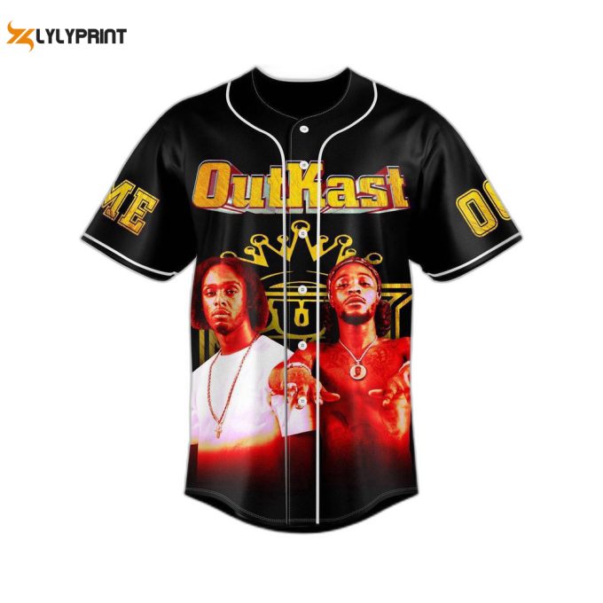 Personalized Outkast Baseball Jersey For Men Women, Outkast Hip Hop Band Jersey 1