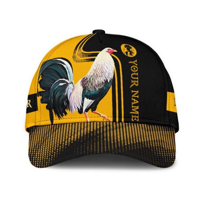 Personalized Rooster 3D Printed Cap Baseball Hat 2