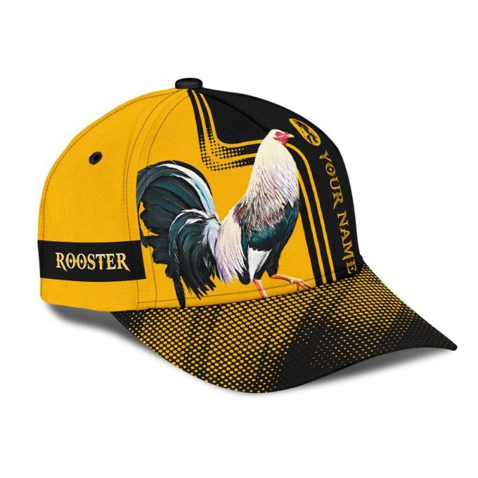 Personalized Rooster 3D Printed Cap Baseball Hat 3