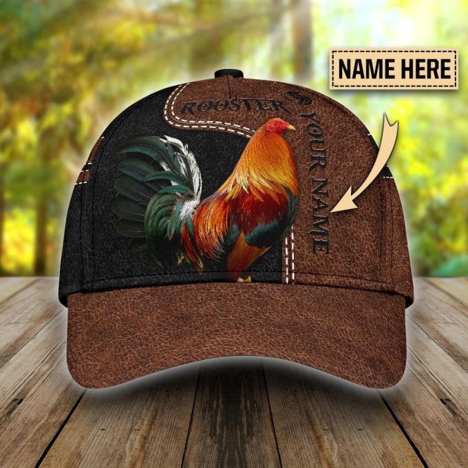 Personalized Rooster Cap Baseball Hat 2