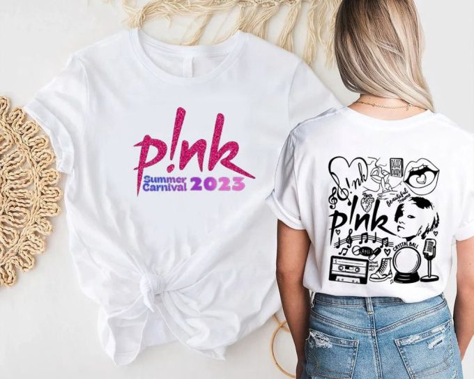 Pink Singer Summer Carnival 2023 Tour T-Shirt: Trustfall Album &Amp; Concert Merch 5