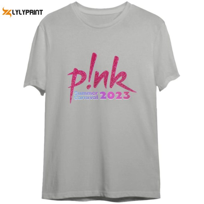 Pink Singer Summer Carnival 2023 Tour T-Shirt: Trustfall Album &Amp;Amp; Concert Merch 1