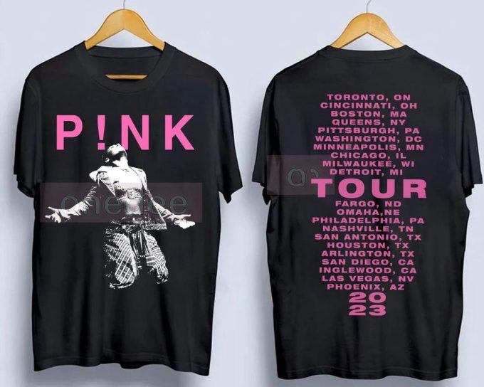 Pink Summer Carnival 2023 Merch, When I Get There Trustfall Album T Shirt 5