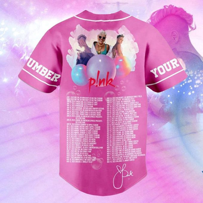 Pink Summer Carnival 2023 Personalized Adult Baseball Jersey For Men Women 2