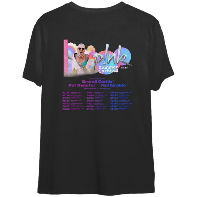 Pink Summer Carnival Tour 2023 T-Shirt 2