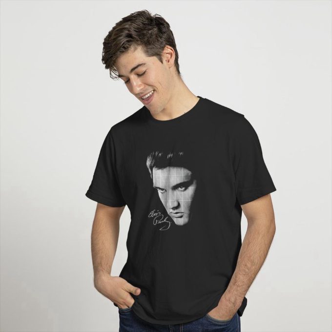 Popfunk Elvis Presley Signature Heartthrob Music T-Shirt For Men And Women 2