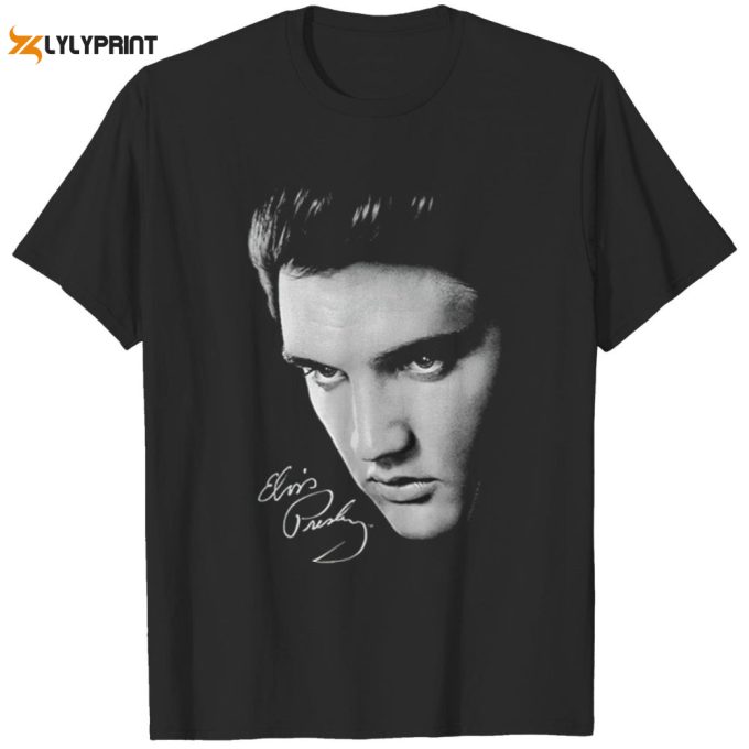 Popfunk Elvis Presley Signature Heartthrob Music T-Shirt For Men And Women 1