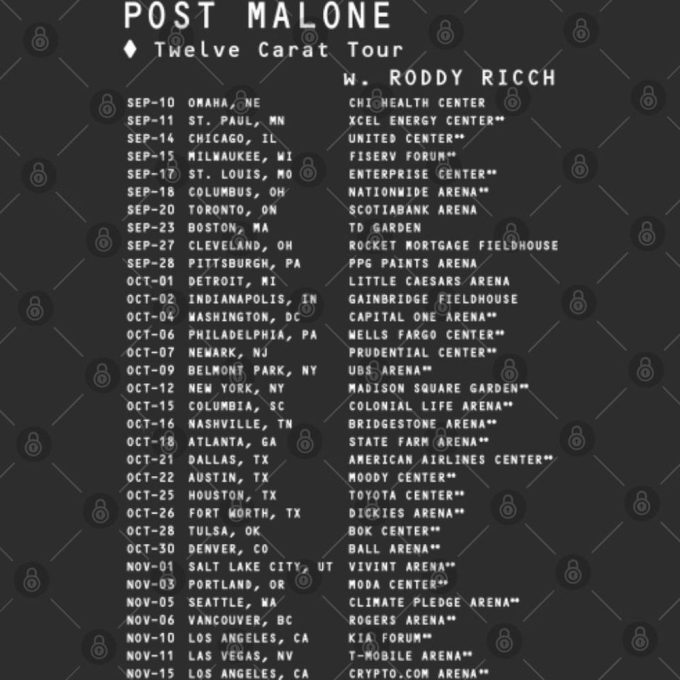 Post Malone 2023 Tour T-Shirt, Post Malone Shirt, Rapper Post Malone Concert Shirt 4