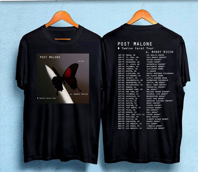 Post Malone 2023 Tour T-Shirt, Post Malone Shirt, Rapper Post Malone Concert Shirt 5