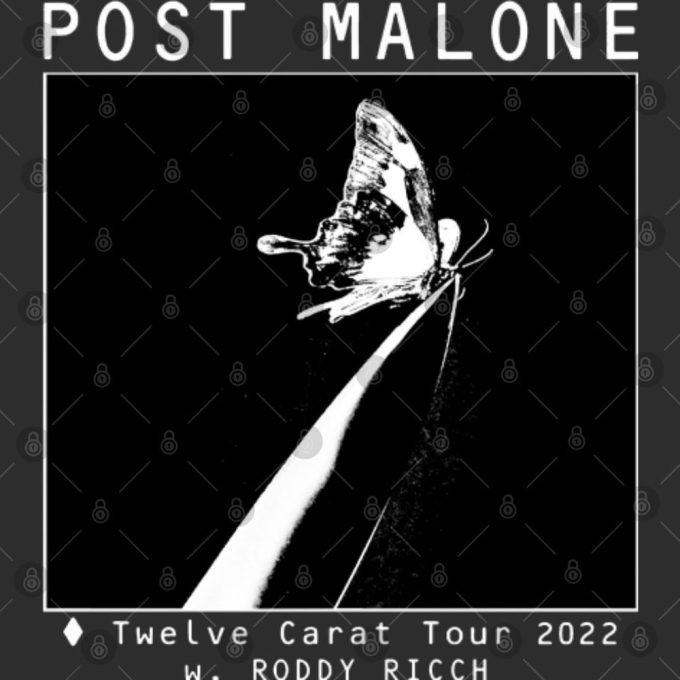 Post Malone Twelve Carat Toothache 2022 Tour T-Shirt, Post Malone Graphic Tee 3