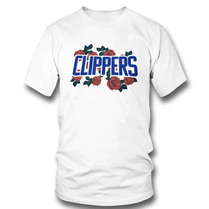 Pro Standard Clippers Wordmark Roses Tee Shirt Hoodie Gift For Men And Women 3