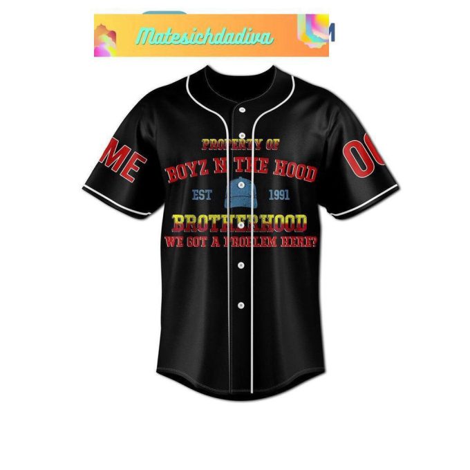 Property Of Boyz N The Hood Baseball Jersey For Men Women 3