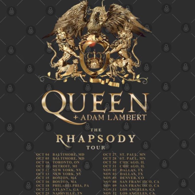 Queen The Rhapsody Tour 2023 Shirt, Queen Rock T-Shirt 3