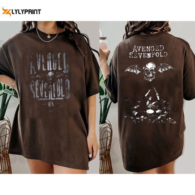Retro Avenged Sevenfold Est 1999 T-Shirt: A7X 2023 Tour Memorabilia 1