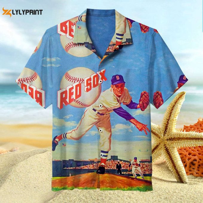 Retro Boston Red Sox Hawaiian Shirt Summer Gift For Men Women 1