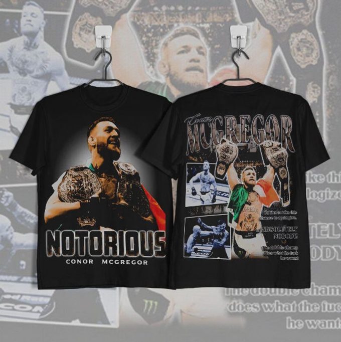 Exclusive Retro Conor Mcgregor Double-Sided &Amp; Vintage T-Shirt – Limited Edition 5