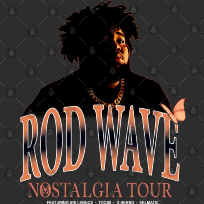 Retro Rod Wave Nostalgia Tour Dates Tee: Double Sided T-Shirt 3