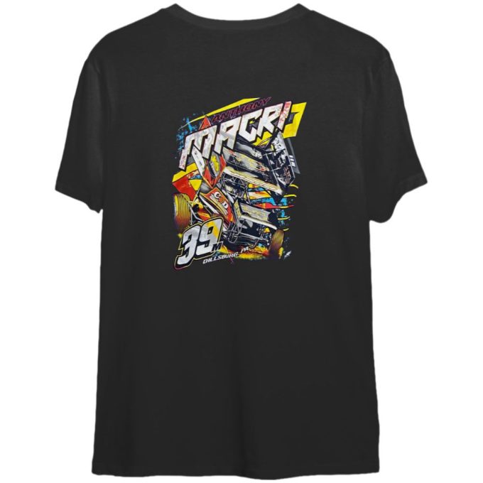 Rev Up Your Style With The Anthony Macri Sprint Car Graphic T-Shirt For Dirt Track Racing Enthusiasts 2