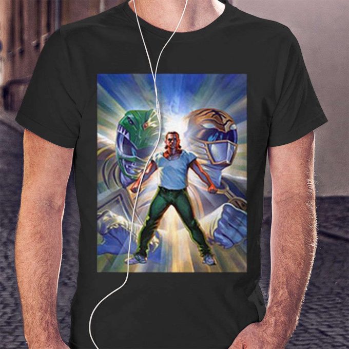 Rip Jason David Frank Shirt Tommy Oliver Power Rangers Green-White Ranger Shirt Gift For Men Women 2