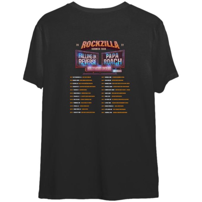 Rockzilla Summer Tour 2024 Vintage Shirt Gift For Women And Men 2