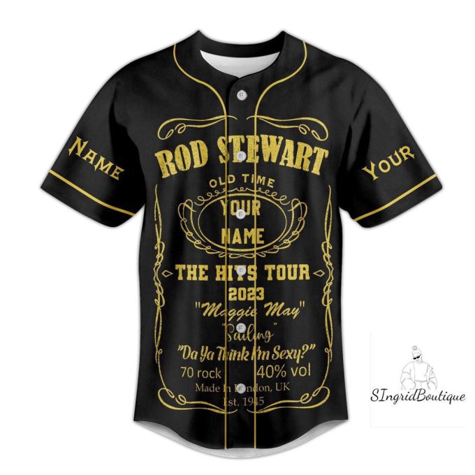 Rod Stewart Jersey Shirt, Custom Rod Stewart Baseball Jersey 2