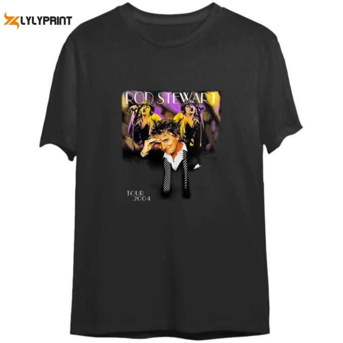 Rod Stewart Tour Vintage Graphic Tee Gift For Women And Men 1