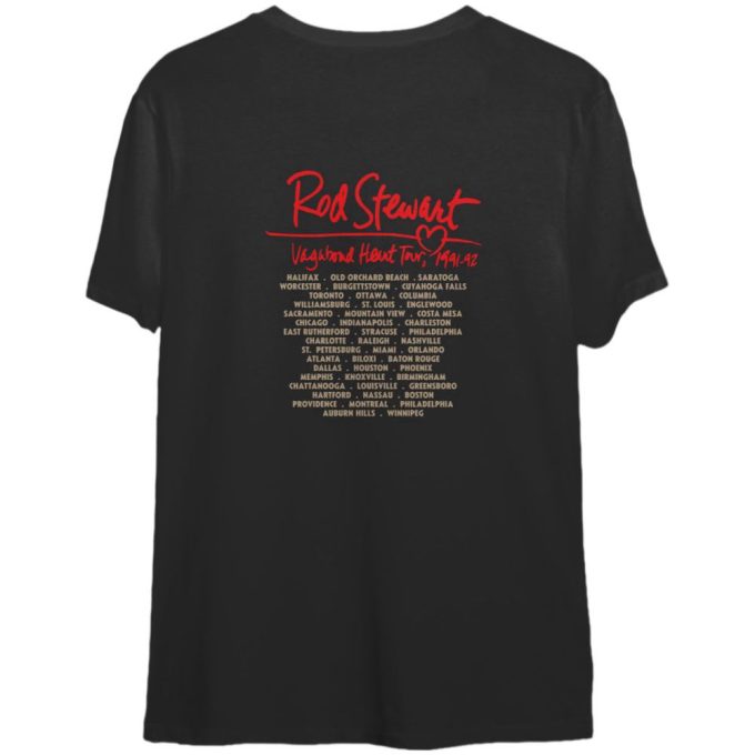 Rod Stewart Vintage Tee 1991-1992 Concert Tee Gift For Men And Women 2