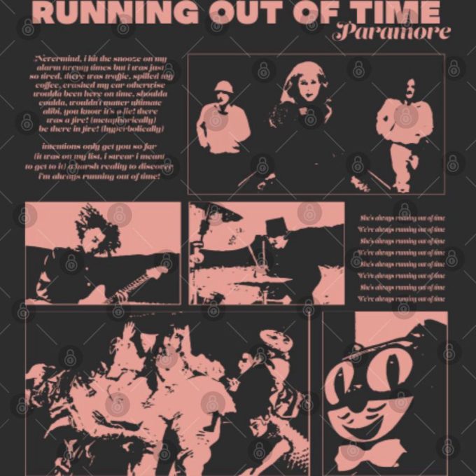 Paramore Tour Shirt: Running Out Of Time 2-Sided T-Shirt 4