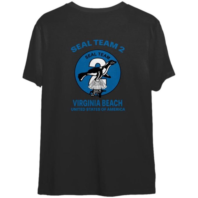 Seal Team Two Devgru Virginia Beach Team 2 Double Sided Tshirt 2