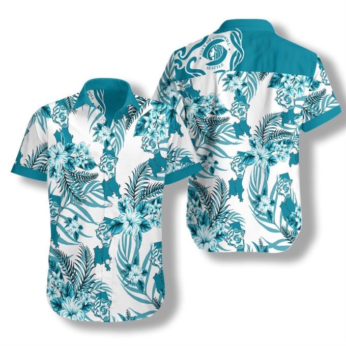 Seattle Proud Ez05 0907 Hawaiian Aloha Shirt Hawaiian Shorts Beach Short Sleeve, Hawaiian Shirt Gift, Christmas Gift Gift For Fans 1