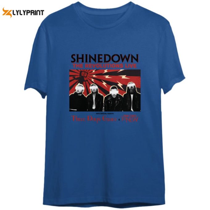 Shine Down The Revolutions Live Tour T Shirt 1