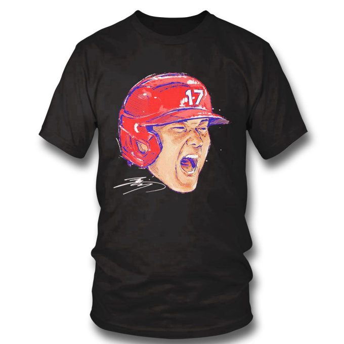 Shohei Ohtani 17 Los Angeles Angels Baseball Player Scream Signature T-Shirt Hoodie Gift For Men Women 6