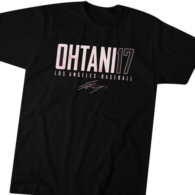 Shohei Ohtani Los Angeles Angels Baseball Ohtani 17 Signature T-Shirt Hoodie Gift For Men Women 2