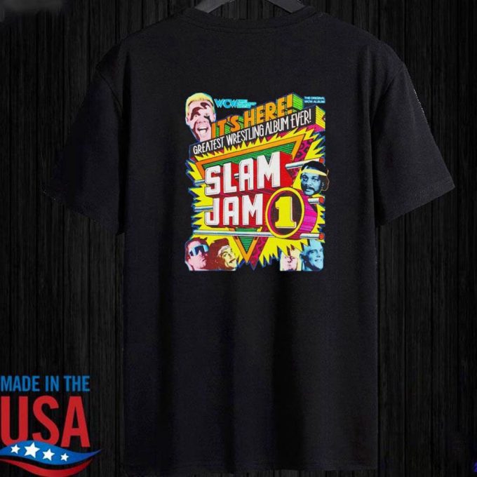 Slam Jam 1 Its Here Greatest Wrestling Album Ever T-Shirt For Men Women Gift For Men Women 4