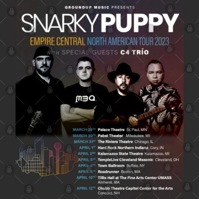 Snarky Puppy 2024 Shirt, Snarky Puppy Empire Central North American Tour 2024 Gift For Men And Women 4