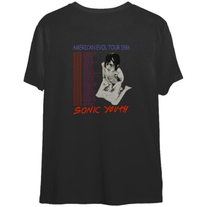 Sonnic Youth American Evol Tour 1986 T-Shirt 2