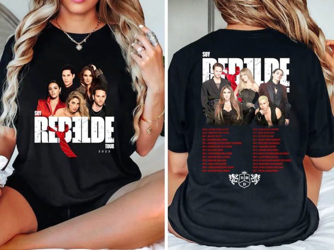 Soy Rebelde Two Sides T-Shirt - Rebelde Tour 2023 Unisex Shirt 5