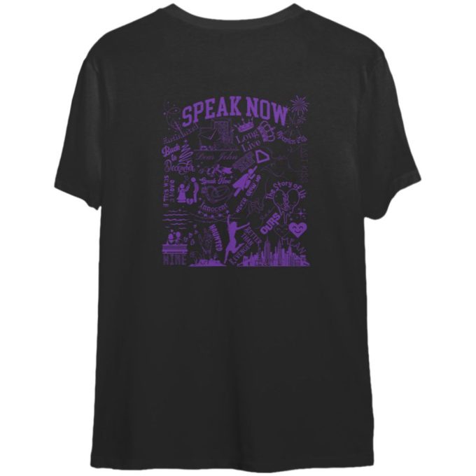 Speak Now Double Sided Print Tee, Speak Now T Shirt 2