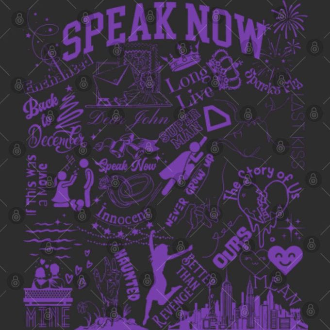 Speak Now Double Sided Print Tee, Speak Now T Shirt 4