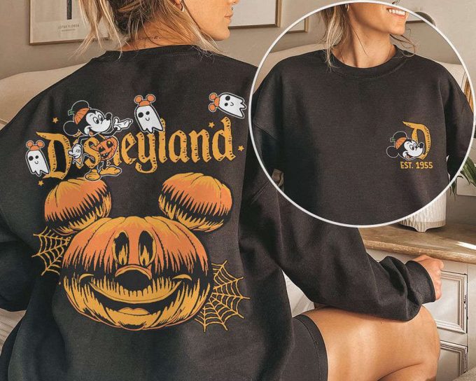 Spooktacular Retro Disneyland Halloween Sweatshirt: 2 Sides Of Nostalgia! 5