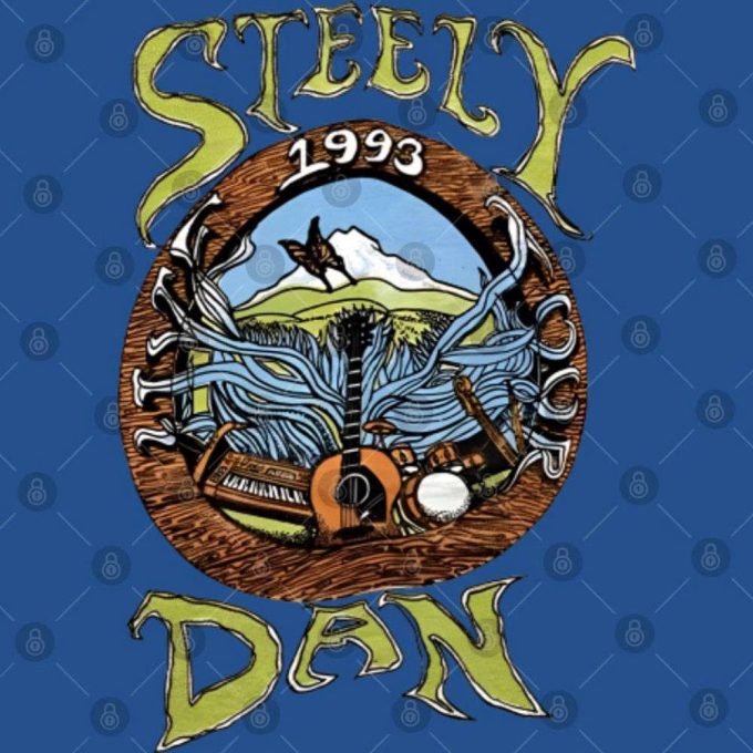 Steely Dan 1993 World Tour T-Shirt, Steely Dan Tour 93 Shirt 3