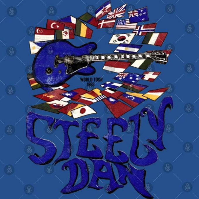 Steely Dan 1993 World Tour T-Shirt, Steely Dan Tour 93 Shirt 4