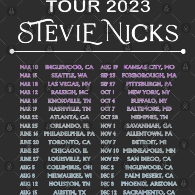 Stevie Nicks Tour 2023 Live Concert Tshirt: Get Your Exclusive Stevie Nicks T-Shirt Now! 4