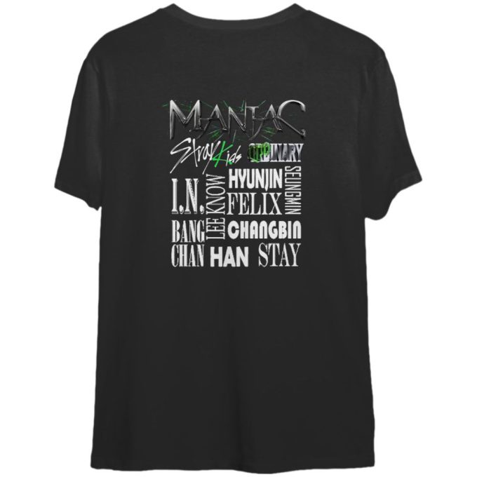 Stray Kids 2Nd World Tour Maniac 2024 Shirt Gift For Women And Men 2