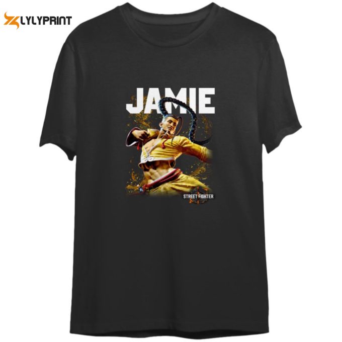 Street Fighter 6 Jamie Siu Men S T-Shirt - Drunken Fist Character Capcom Fighting Game 1