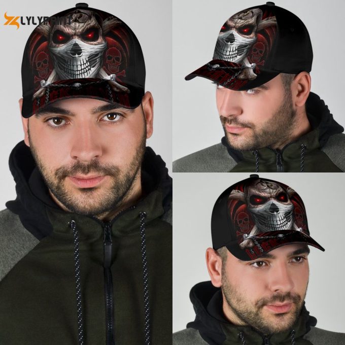 Stylish Cool Skull Classic Cap: Trendy Baseball Hat For Men 1